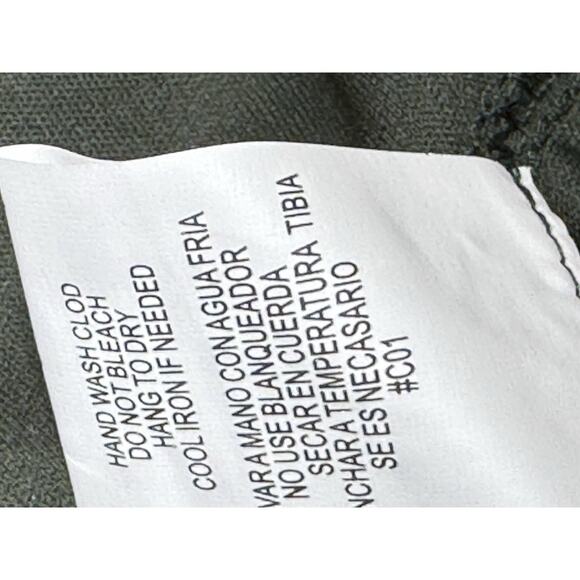 Love Reign Geometric Print Halter Spaghetti Strap Dress Green Red Women’s Size S - Picture 10 of 10